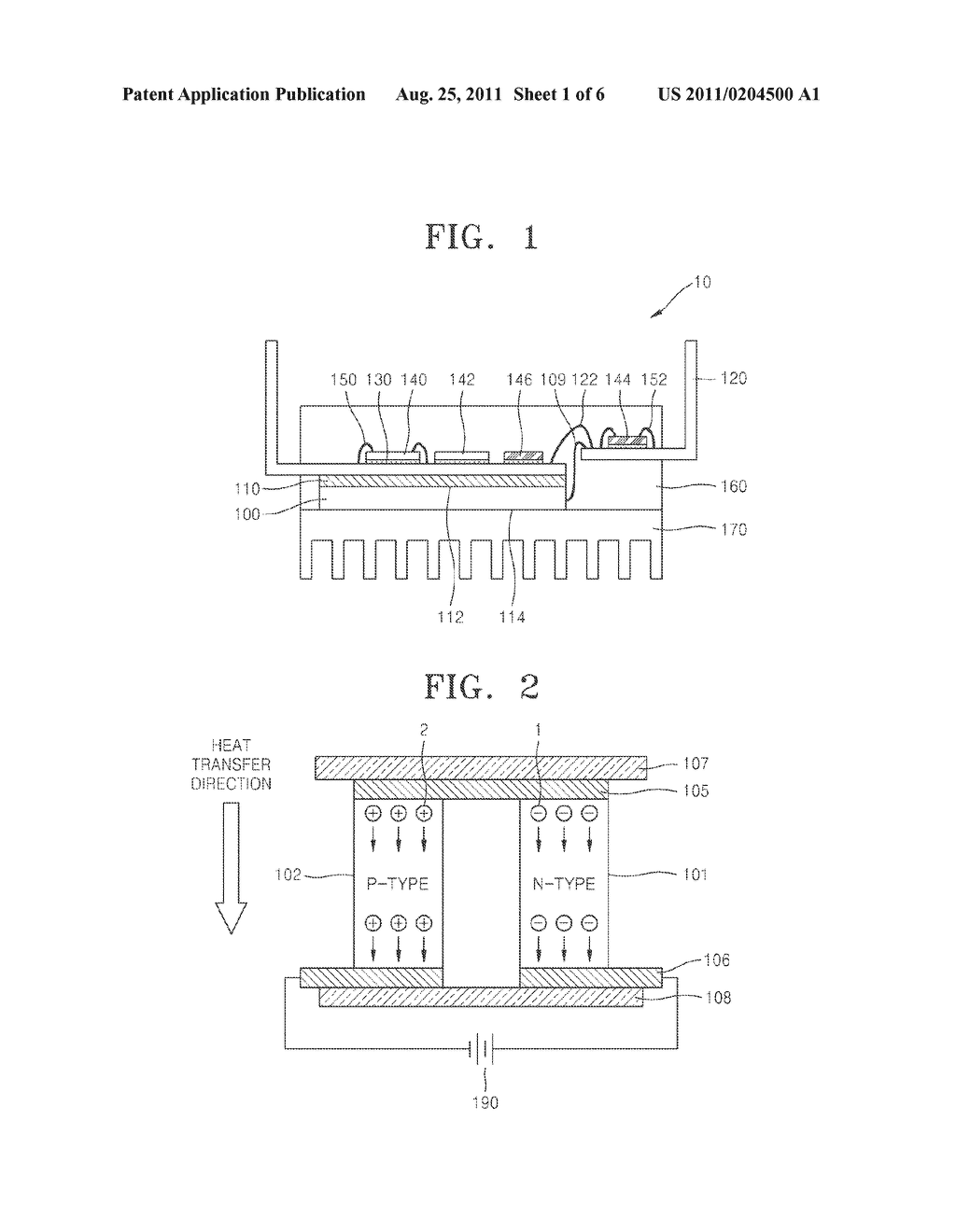 POWER DEVICE PACKAGES HAVING THERMAL ELECTRIC MODULES USING PELTIER EFFECT     AND METHODS OF FABRICATING THE SAME - diagram, schematic, and image 02