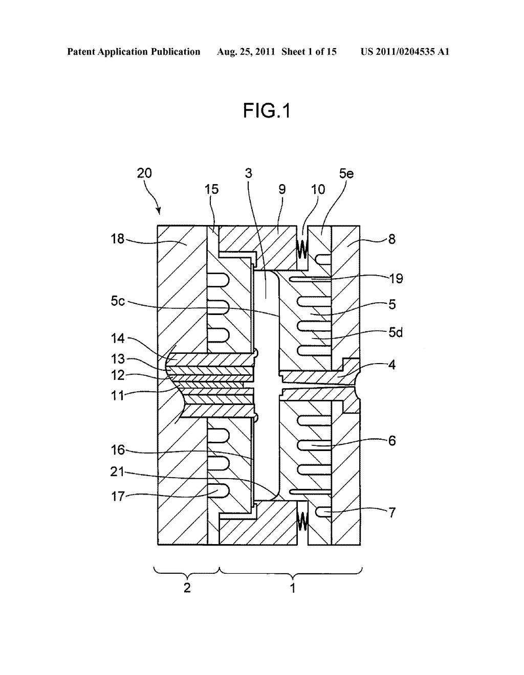 DISK SUBSTRATE MOLDING APPARATUS, DISK SUBSTRATE MOLDING METHOD AND DISK     SUBSTRATE MOLDING DIE - diagram, schematic, and image 02