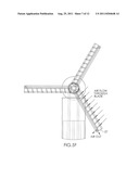 WINDMILL WITH BLADES WITH PASSAGEWAYS FROM HUB TO TIP diagram and image