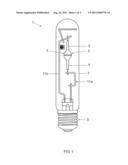 Ceramic metal halide lamp having a high color temperature diagram and image