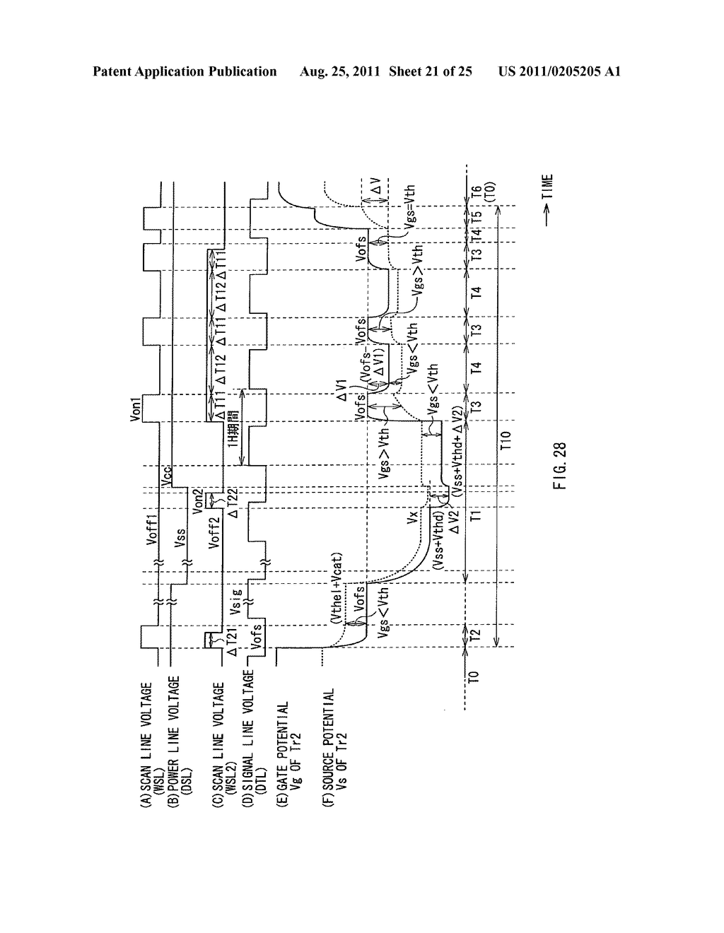 Pixel circuit, display device, method of driving the display device, and     electronic unit - diagram, schematic, and image 22