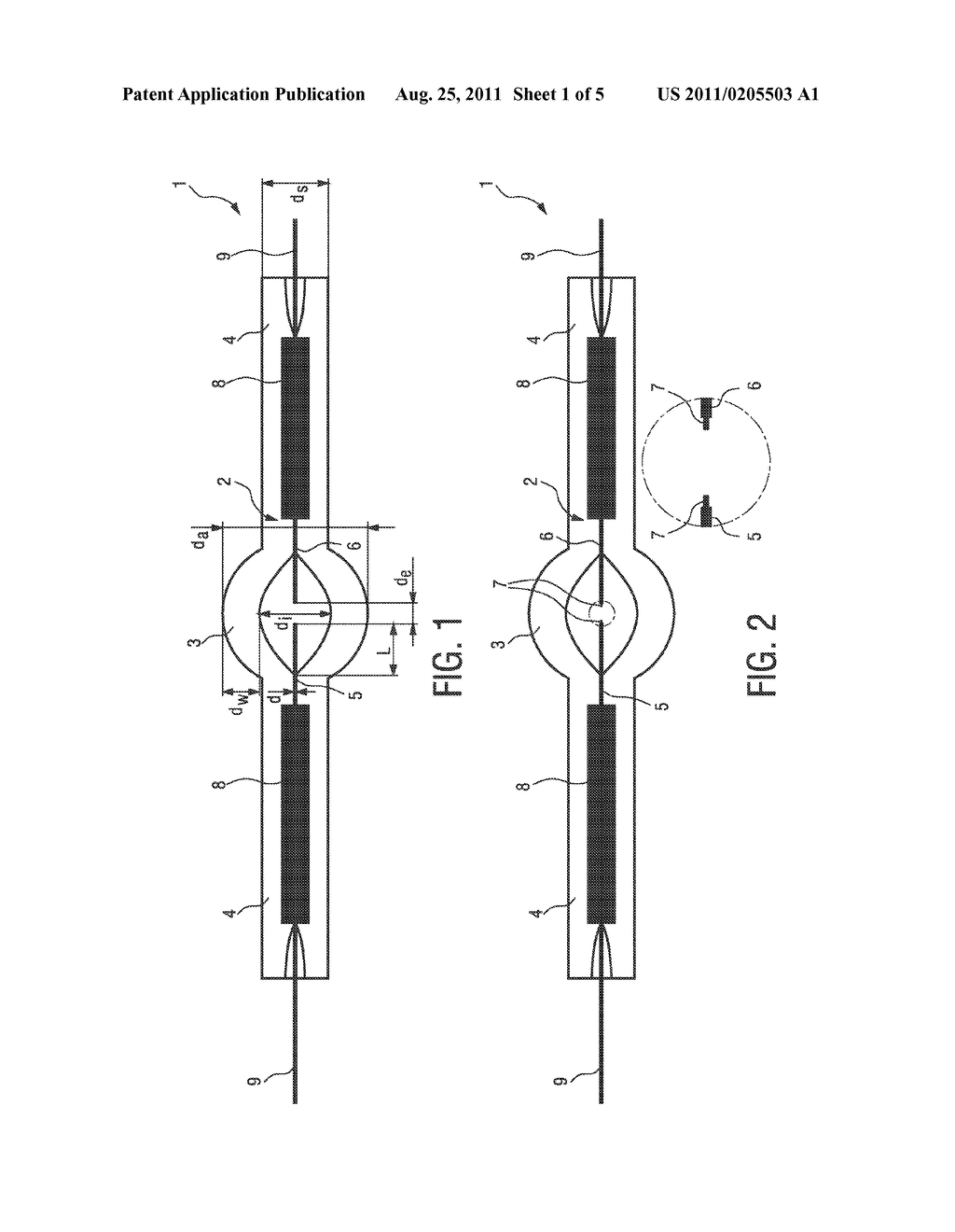 HIGH-PRESSURE MERCURY VAPOR DISCHARGE LAMP AND METHOD OF MANUFACTURING A     HIGH-PRESSURE MERCURY VAPOR DISCHARGE LAMP - diagram, schematic, and image 02