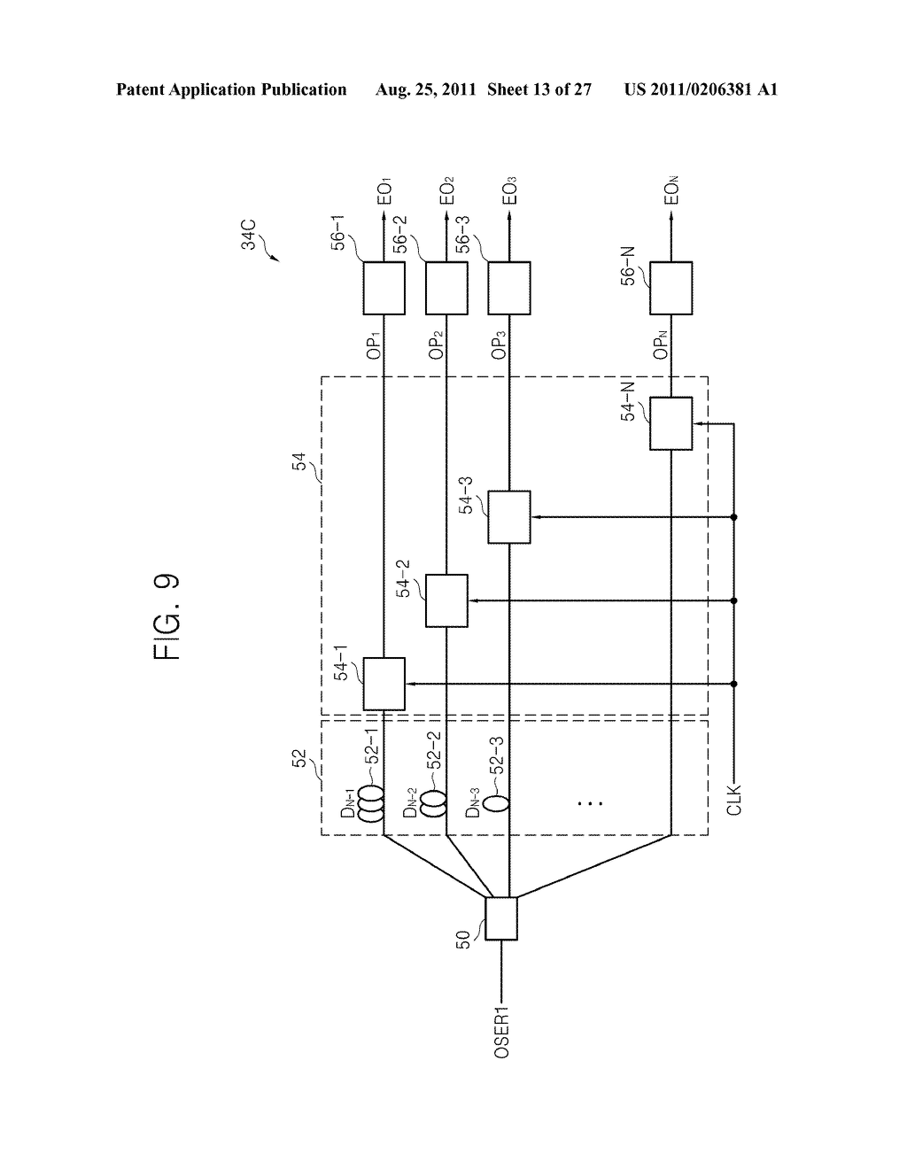 OPTICAL SERIALIZING/DESERIALIZING APPARATUS AND METHOD AND METHOD OF     MANUFACTURING SAME - diagram, schematic, and image 14