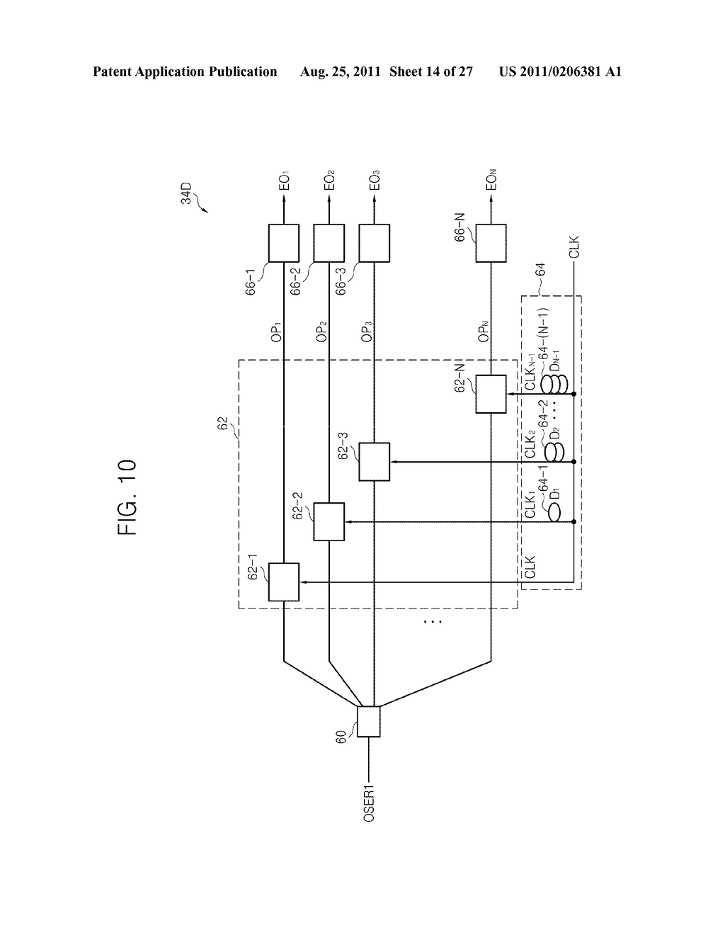 OPTICAL SERIALIZING/DESERIALIZING APPARATUS AND METHOD AND METHOD OF     MANUFACTURING SAME - diagram, schematic, and image 15