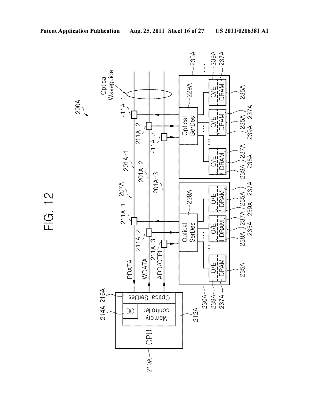 OPTICAL SERIALIZING/DESERIALIZING APPARATUS AND METHOD AND METHOD OF     MANUFACTURING SAME - diagram, schematic, and image 17
