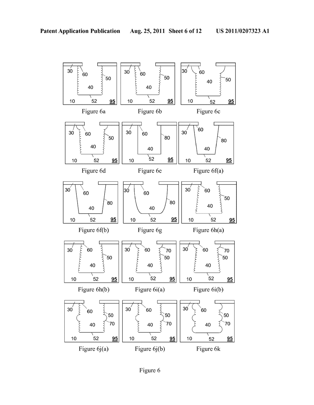 Method of forming and patterning conformal insulation layer in vias and     etched structures - diagram, schematic, and image 07