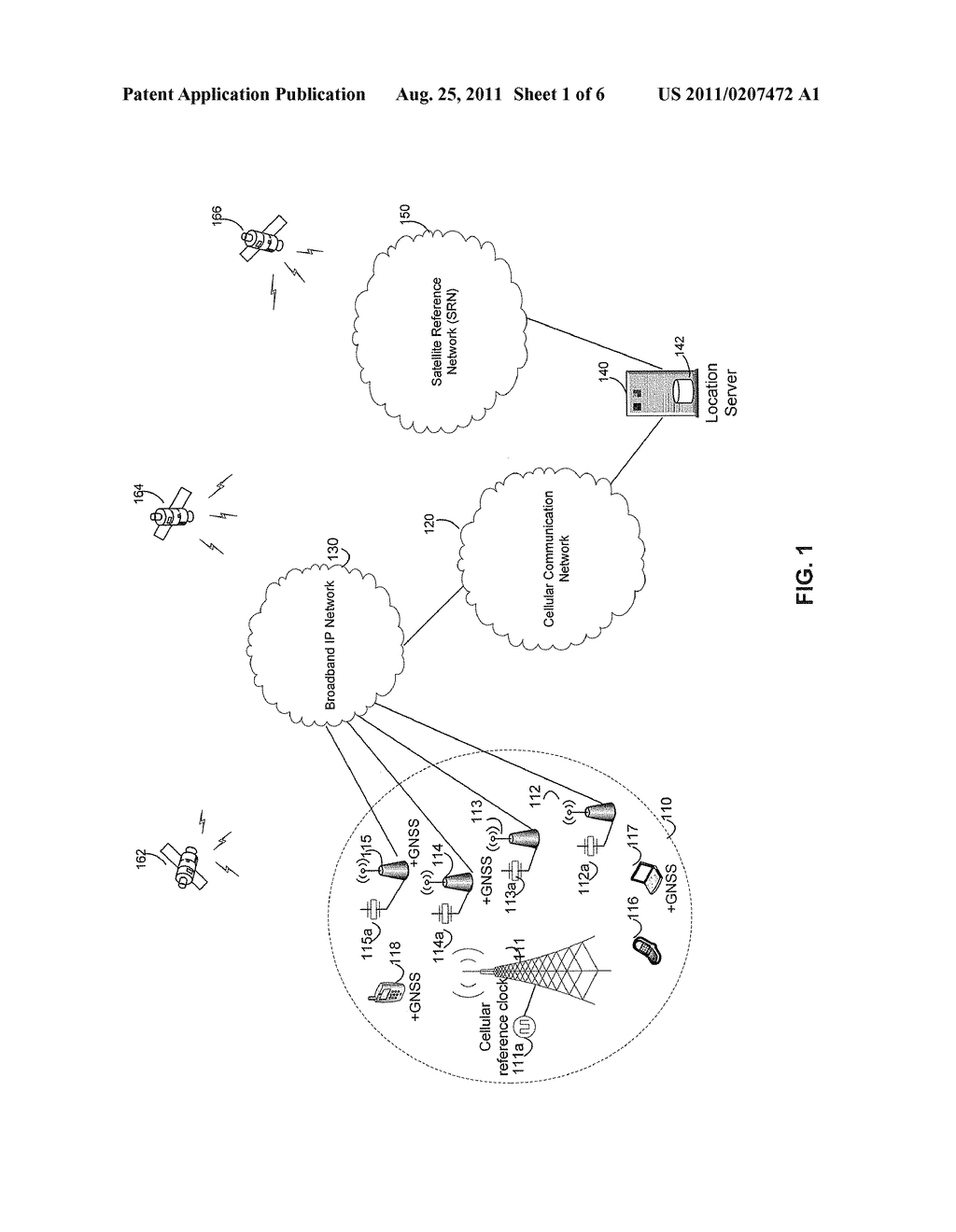 METHOD AND SYSTEM FOR CELLULAR CLOCK-ASSISTED WIRELESS ACCESS POINT     LOCATING - diagram, schematic, and image 02
