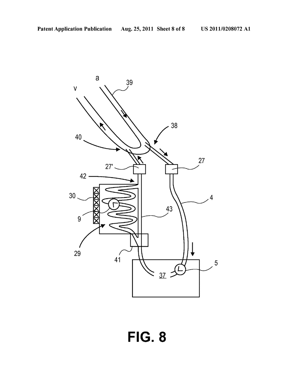 DEVICE FOR DETERMINING THE BLOOD VOLUME AND/OR BLOOD VOLUMETRIC FLOW AND     METHOD FOR OPERATING THE SAME - diagram, schematic, and image 09