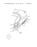 PROTECTIVE SPORTS HELMET WITH ENERGY-ABSORBING PADDING AND A FACEMASK WITH     FORCE-DISTRIBUTING SHOCK ABSORBERS diagram and image