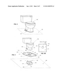 INTEGRAL TOILET SEALING MEMBER AND LEAK DETECTION DEVICE diagram and image