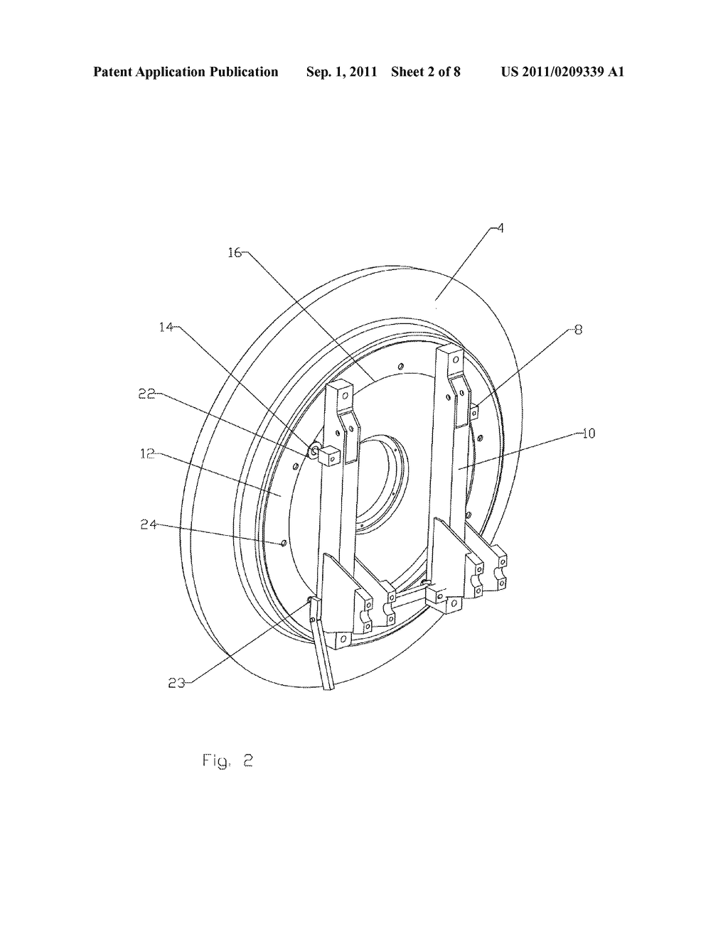 METHOD FOR ASSEMBLY OF A SEGMENTED REFLECTOR ANTENNA - diagram, schematic, and image 03