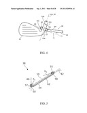 APPARATUS FOR ADJUSTING THE LIE AND LOFT OF A GOLF CLUB HEAD diagram and image