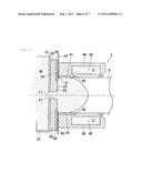 CONTINUOUS CASTING DEVICE AND MOLTEN METAL POURING NOZZLE diagram and image