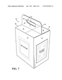 RIGIID CORRUGATED EVIDENCE RETAINING ENCLOSURE WITH TAMPER EVIDENT AND     COMBINED ACCESS AND RECLOSURE/RECORDAL INDICIA CAPABILITIES diagram and image