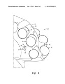 DRILL BIT WITH INTEGRAL CUTTINGS SPLITTER AND METHOD OF MAKING diagram and image