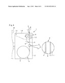 LINERLESS LABEL ROLL-UP PREVENTING DEVICE OF THERMAL PRINTER diagram and image