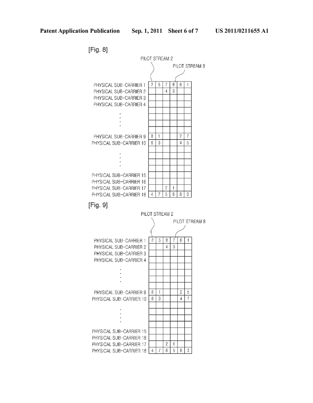 METHOD FOR TRANSMITTING SIGNALS IN MULTI-CARRIER RADIO TRANSMISSION SYSTEM - diagram, schematic, and image 07
