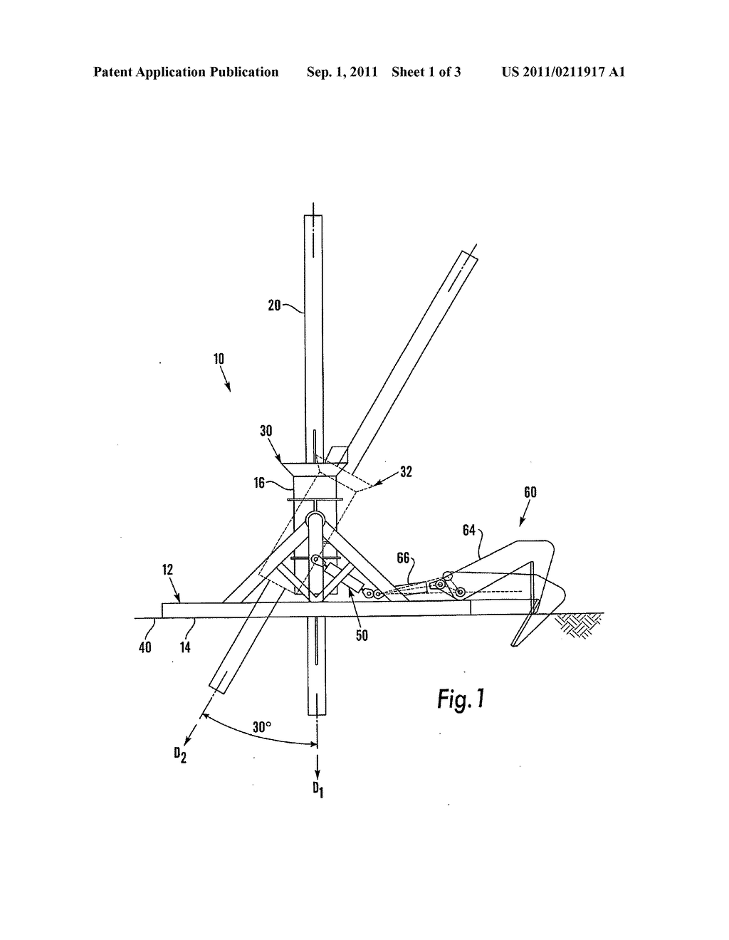Method and Apparatus for Driving a Pile into a Substrate - diagram, schematic, and image 02