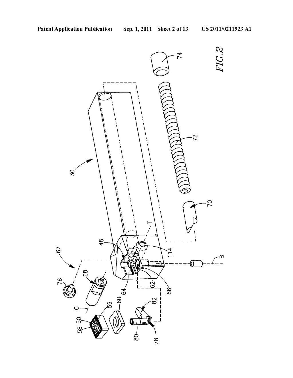 Cutting Tool Assembly Having a Clamping Mechanism - diagram, schematic, and image 03