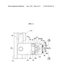 STRUCTURE FOR MOUNTING BETWEEN ROTATION SHAFT AND LEVER, METHOD FOR     MOUNTING BETWEEN ROTATION SHAFT AND LEVER, AND FLUID MACHINE diagram and image