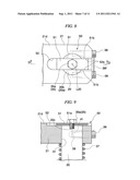 STRUCTURE FOR MOUNTING BETWEEN ROTATION SHAFT AND LEVER, METHOD FOR     MOUNTING BETWEEN ROTATION SHAFT AND LEVER, AND FLUID MACHINE diagram and image