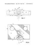 MODULE, NOZZLE AND METHOD FOR DISPENSING CONTROLLED PATTERNS OF LIQUID     MATERIAL diagram and image