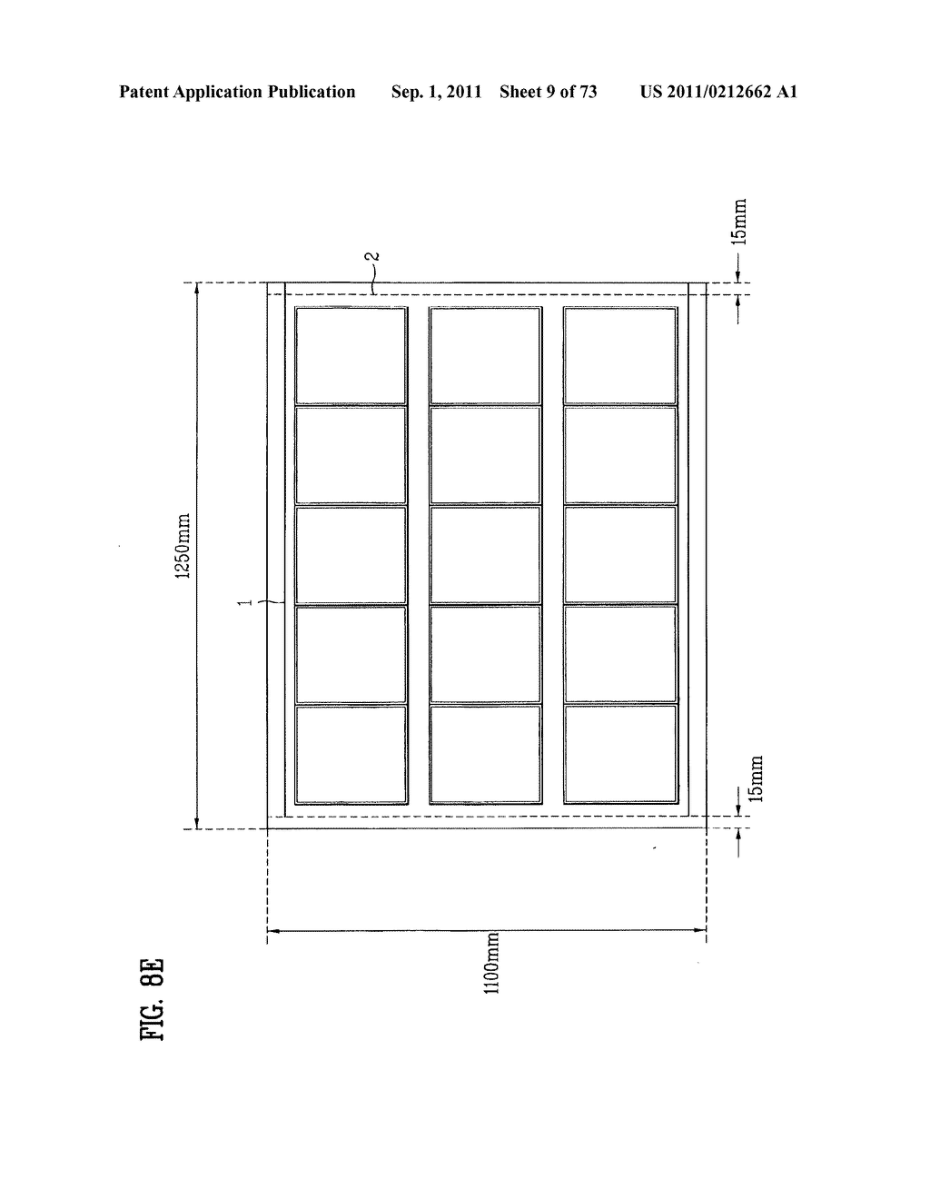 LAYOUT OF LIQUID CRYSTAL DISPLAY PANELS AND SIZE OF MOTHER SUBSTRATE - diagram, schematic, and image 10