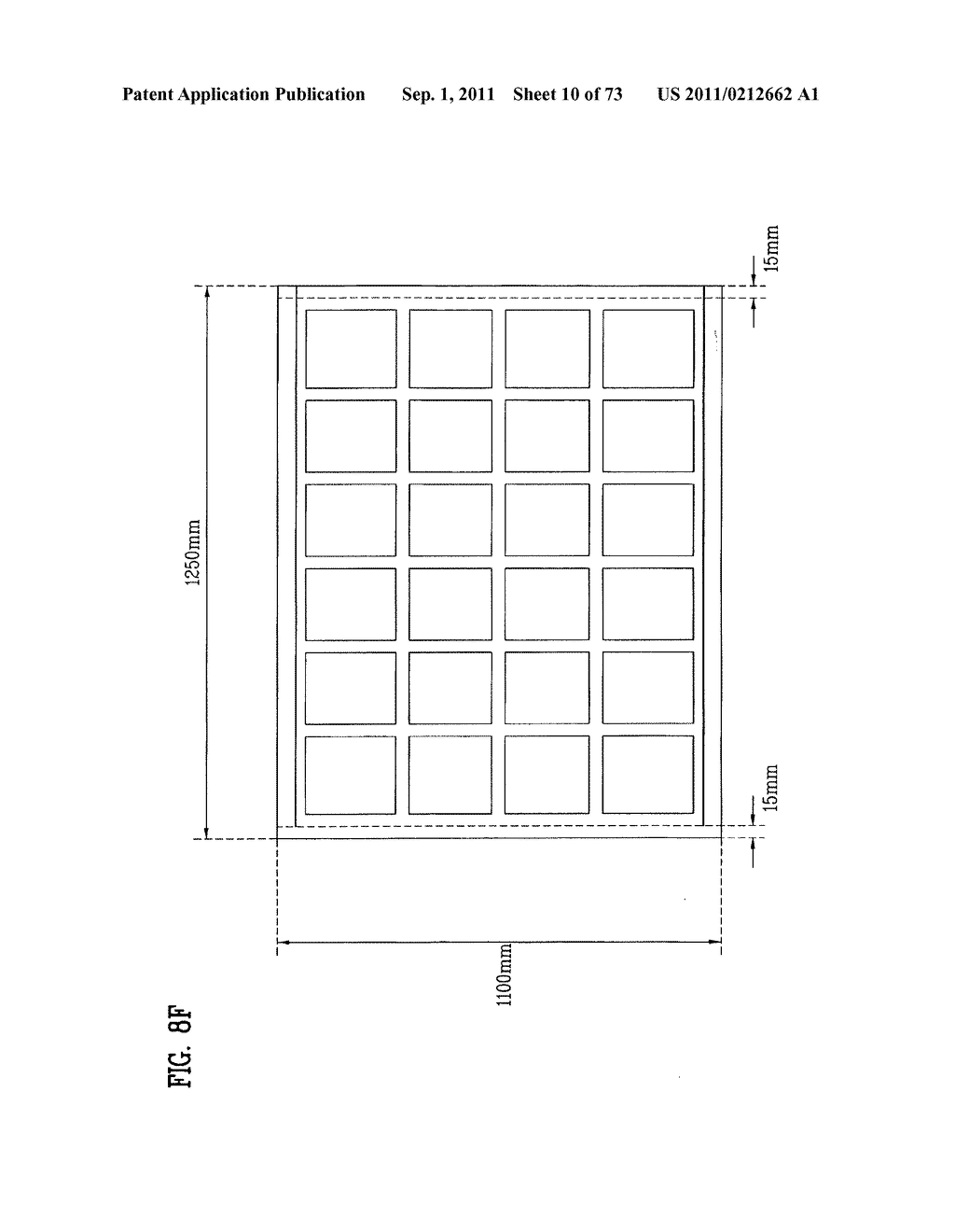 LAYOUT OF LIQUID CRYSTAL DISPLAY PANELS AND SIZE OF MOTHER SUBSTRATE - diagram, schematic, and image 11