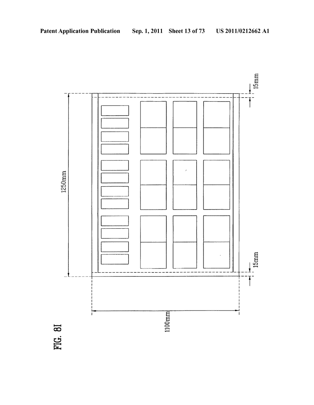 LAYOUT OF LIQUID CRYSTAL DISPLAY PANELS AND SIZE OF MOTHER SUBSTRATE - diagram, schematic, and image 14