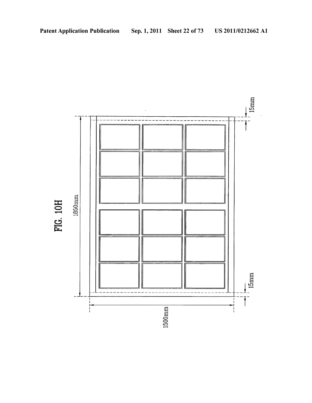 LAYOUT OF LIQUID CRYSTAL DISPLAY PANELS AND SIZE OF MOTHER SUBSTRATE - diagram, schematic, and image 23