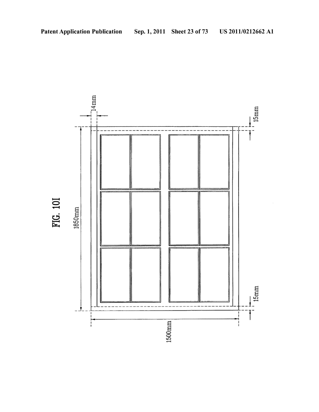LAYOUT OF LIQUID CRYSTAL DISPLAY PANELS AND SIZE OF MOTHER SUBSTRATE - diagram, schematic, and image 24