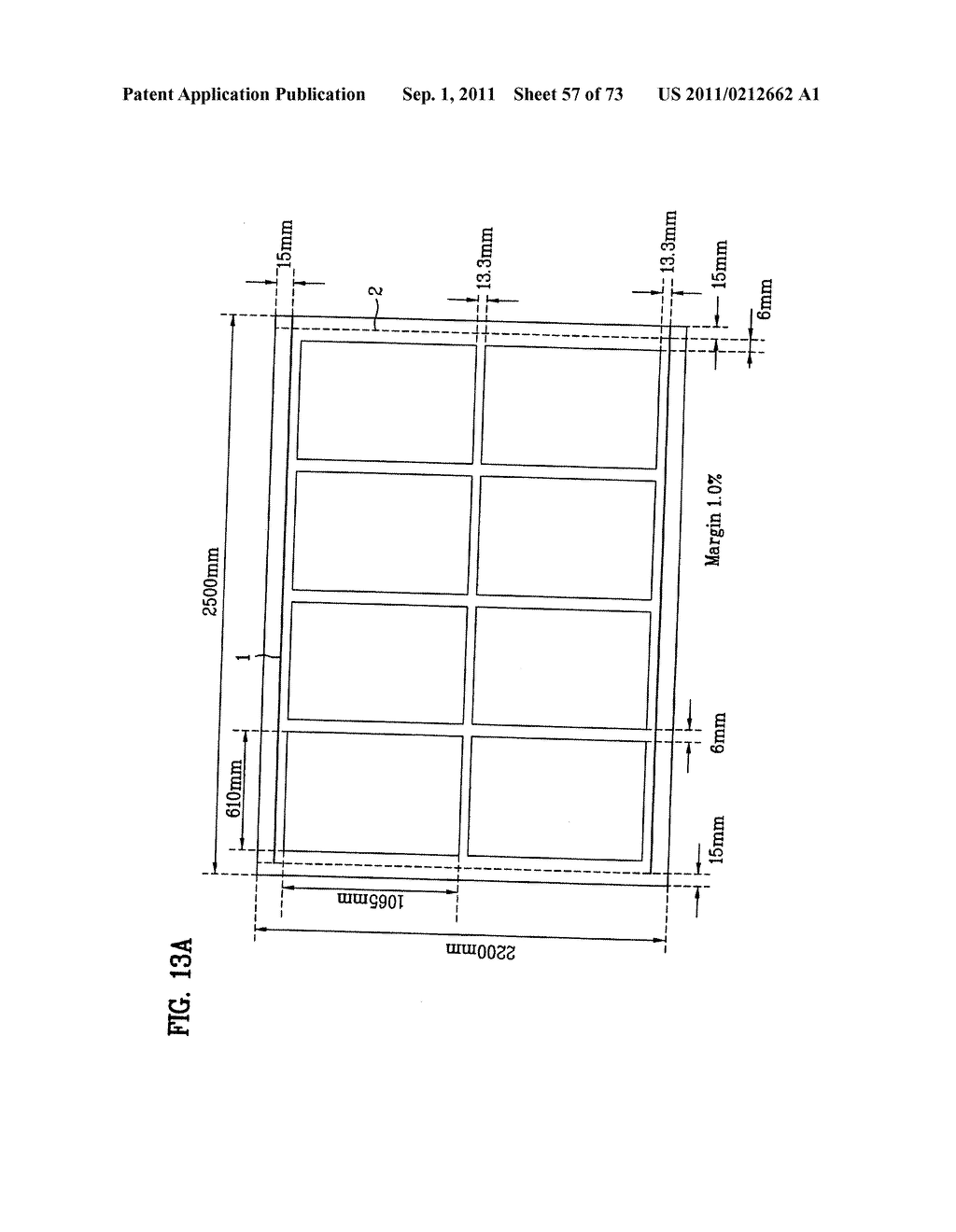 LAYOUT OF LIQUID CRYSTAL DISPLAY PANELS AND SIZE OF MOTHER SUBSTRATE - diagram, schematic, and image 58