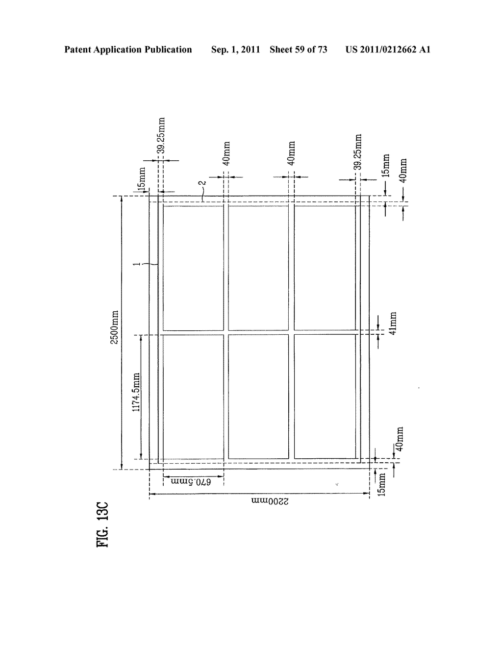 LAYOUT OF LIQUID CRYSTAL DISPLAY PANELS AND SIZE OF MOTHER SUBSTRATE - diagram, schematic, and image 60