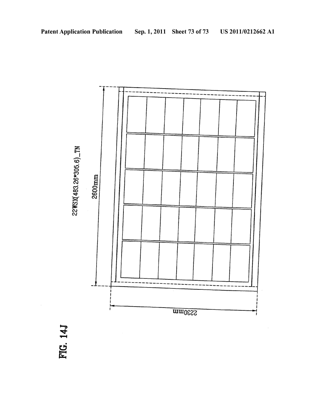 LAYOUT OF LIQUID CRYSTAL DISPLAY PANELS AND SIZE OF MOTHER SUBSTRATE - diagram, schematic, and image 74