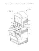 TERMINAL INCLUDING A BUTTON AND BUTTON HAVING PROJECTED IMAGES AND METHOD diagram and image