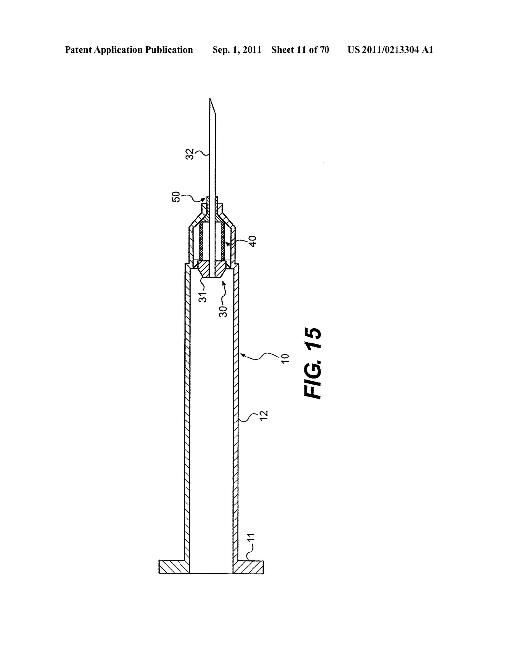 RETRACTABLE NEEDLE ASSEMBLY UTILIZING A STANDARD INTERFACE AND SYRINGE     UTILIZING THE SAME - diagram, schematic, and image 12