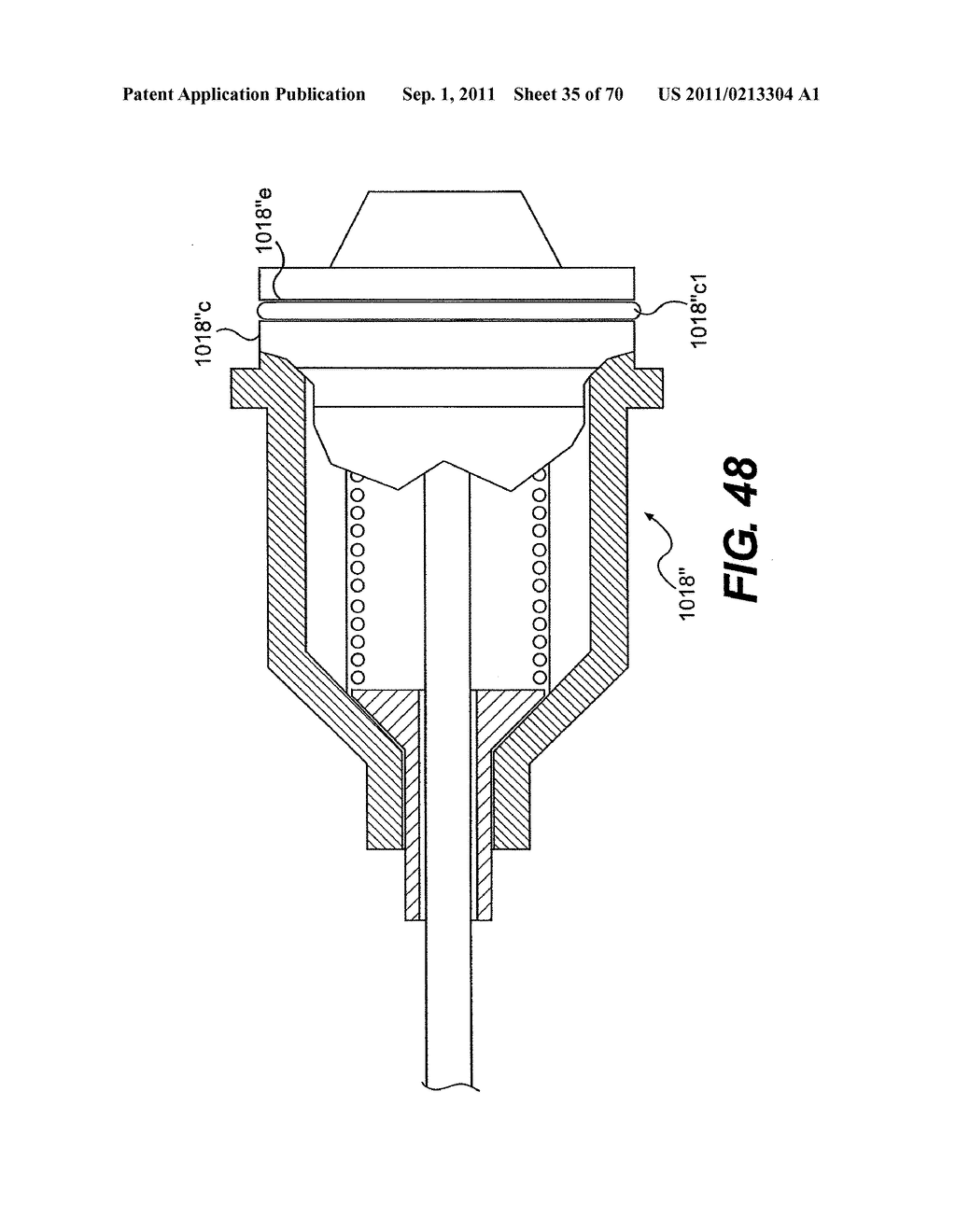 RETRACTABLE NEEDLE ASSEMBLY UTILIZING A STANDARD INTERFACE AND SYRINGE     UTILIZING THE SAME - diagram, schematic, and image 36