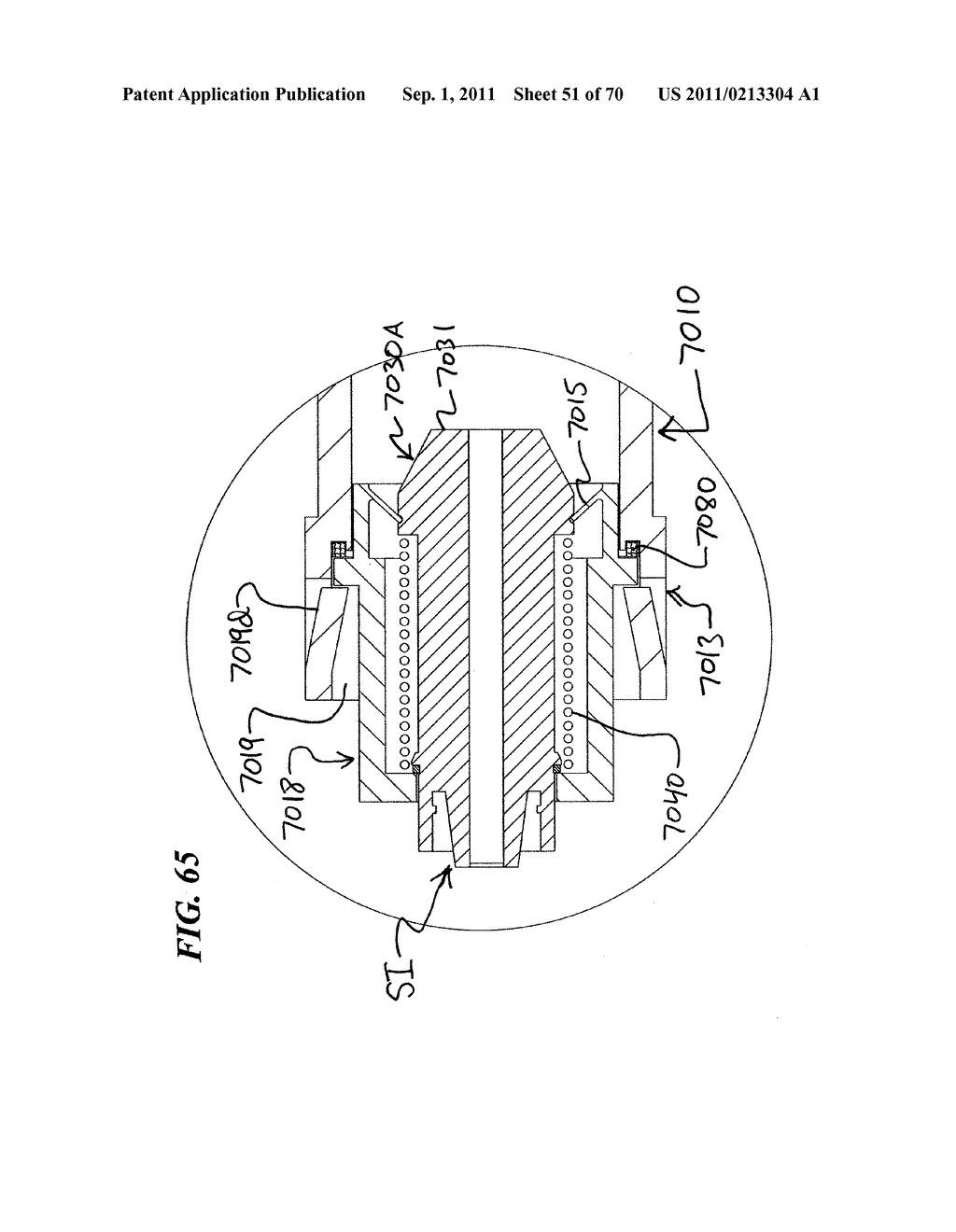 RETRACTABLE NEEDLE ASSEMBLY UTILIZING A STANDARD INTERFACE AND SYRINGE     UTILIZING THE SAME - diagram, schematic, and image 52