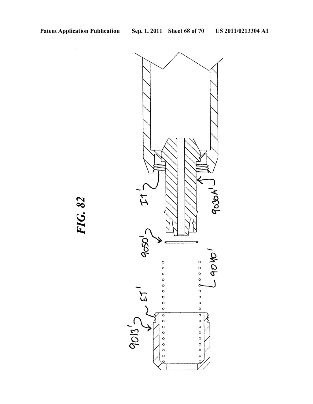 RETRACTABLE NEEDLE ASSEMBLY UTILIZING A STANDARD INTERFACE AND SYRINGE     UTILIZING THE SAME - diagram, schematic, and image 69