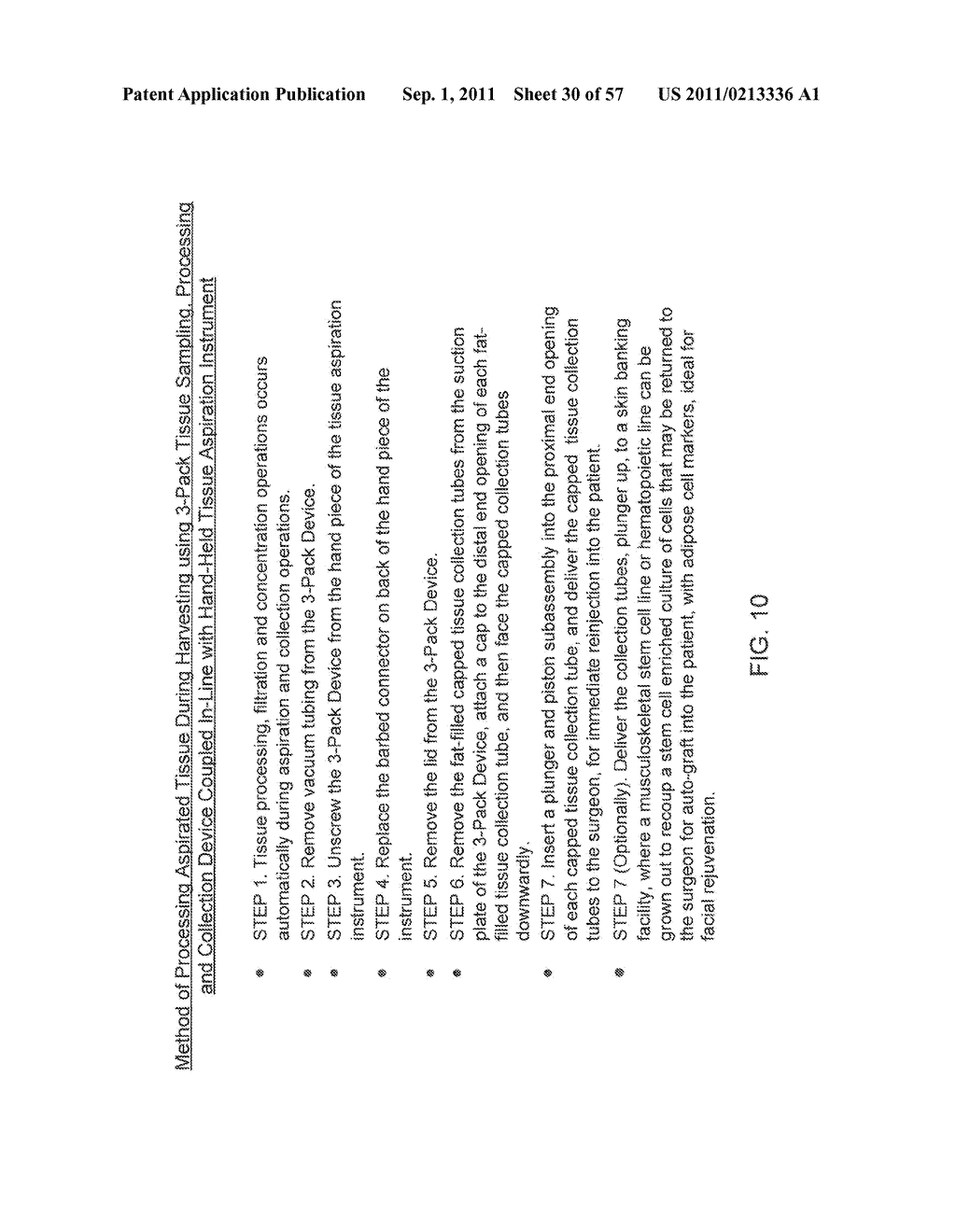 METHOD OF AND APPARATUS FOR SAMPLING, PROCESSING AND COLLECTING TISSUE AND     REINJECTING THE SAME INTO HUMAN PATIENTS - diagram, schematic, and image 31