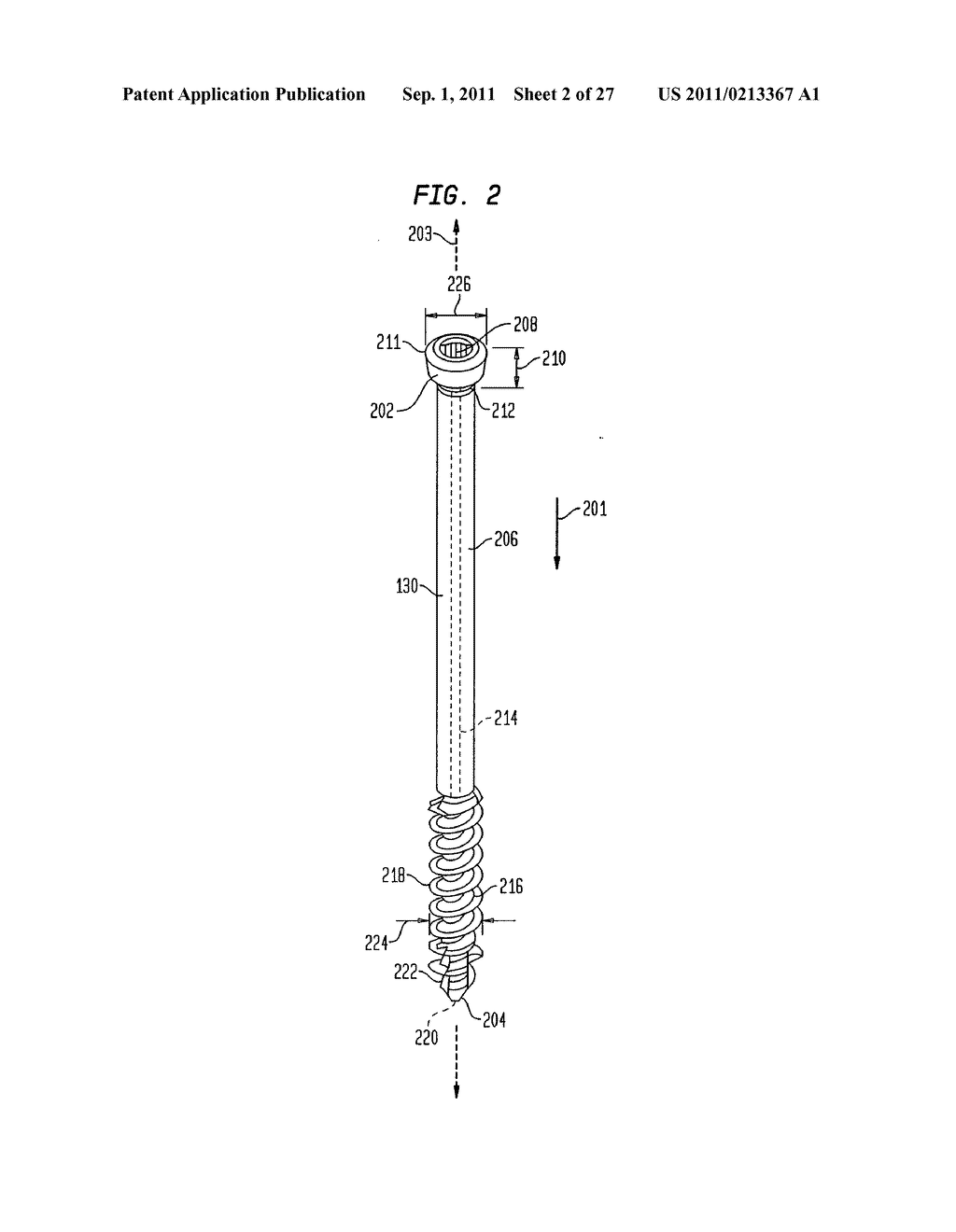 INTRAMEDULLARY FIXATION SCREW, A FIXATION SYSTEM, AND METHOD OF FIXATION     OF THE SUBTALAR JOINT - diagram, schematic, and image 03