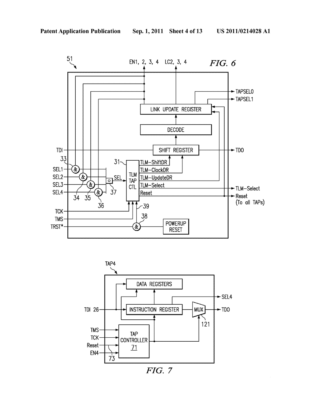 HIERARCHICAL ACCESS OF TEST ACCESS PORTS IN EMBEDDED CORE INTEGRATED     CIRCUITS - diagram, schematic, and image 05