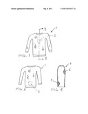 Insulated garment, insulating and wicking feature and method diagram and image