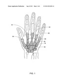 Grip assist apparatus with palm arch support diagram and image