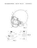 HELMET WITH PARTIAL TURN FACEGUARD MOUNTING diagram and image