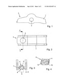 Joining device for an actuating lever and supporting element of a valve     operating mechanism of an internal combustion engine diagram and image