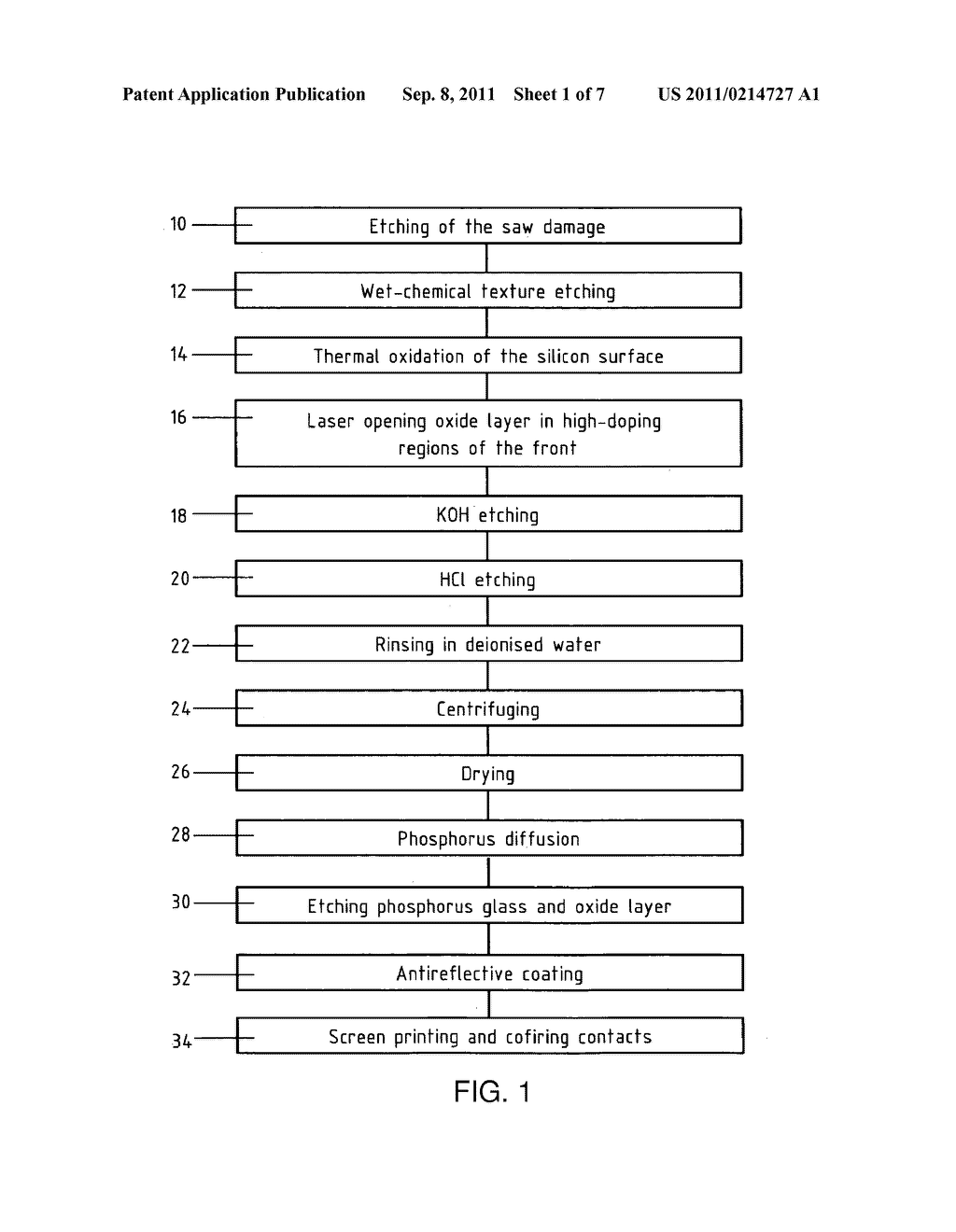 METHOD FOR MANUFACTURING A SOLAR CELL WITH A TWO-STAGE DOPING - diagram, schematic, and image 02