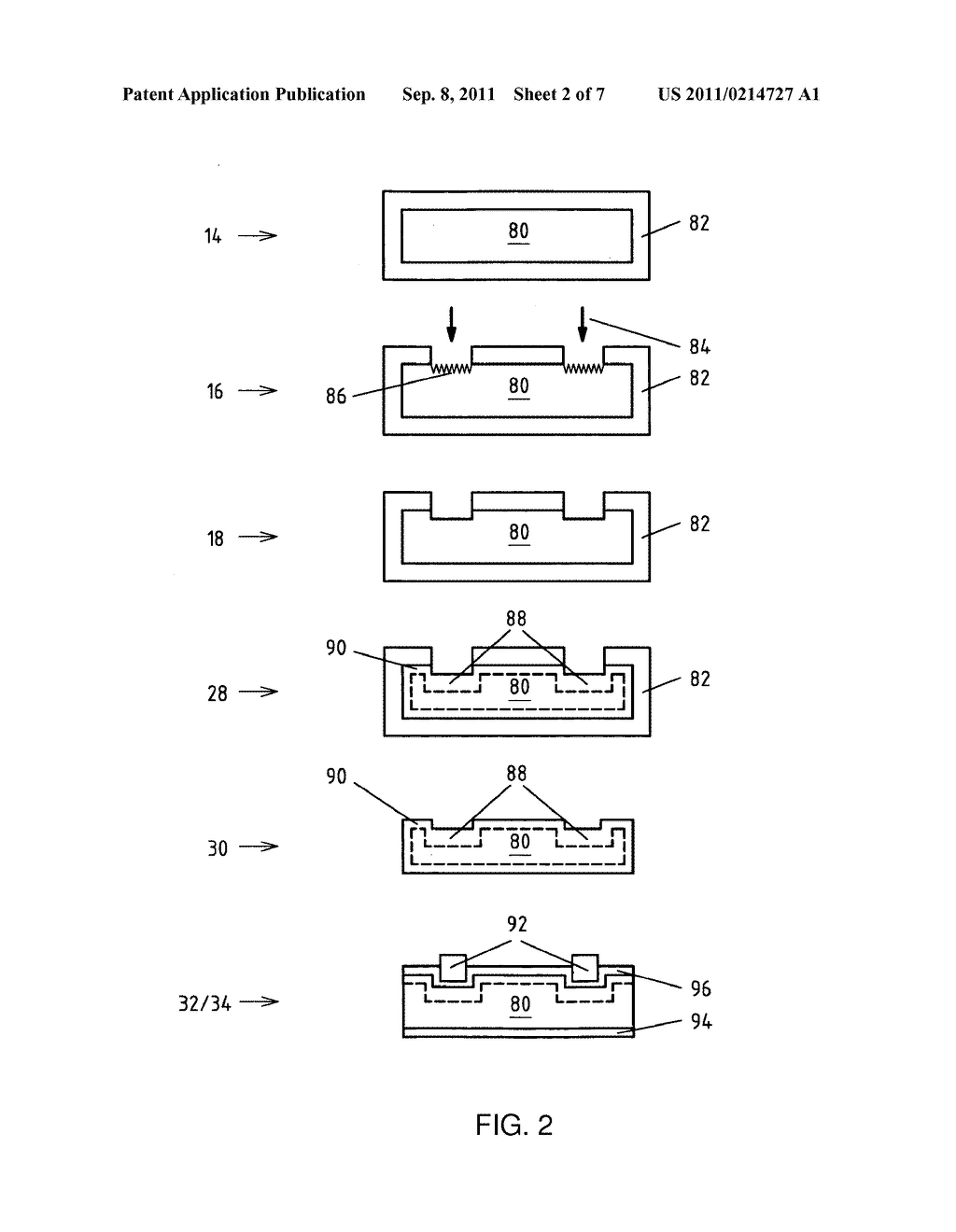 METHOD FOR MANUFACTURING A SOLAR CELL WITH A TWO-STAGE DOPING - diagram, schematic, and image 03