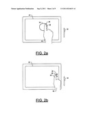 APPARATUS AND METHOD FOR DIRECTING OPERATION OF A SOFTWARE APPLICATION VIA     A TOUCH-SENSITIVE SURFACE DIVIDED INTO REGIONS ASSOCIATED WITH RESPECTIVE     FUNCTIONS diagram and image