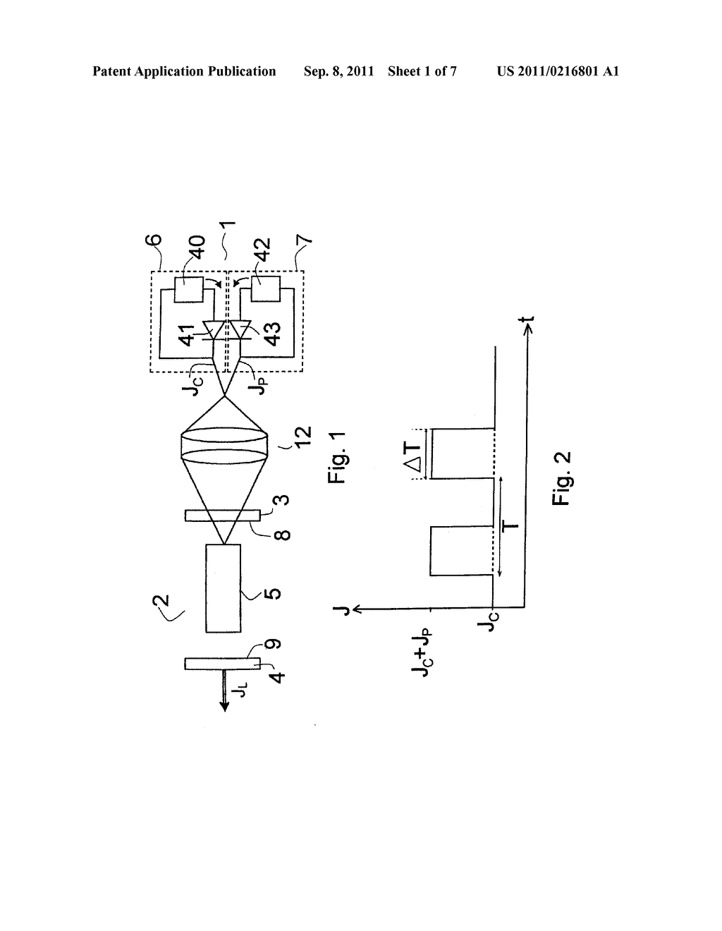 PROCESS FOR EMISSION OF PULSED LASER RADIATION AND ASSOCIATED LASER SOURCE - diagram, schematic, and image 02